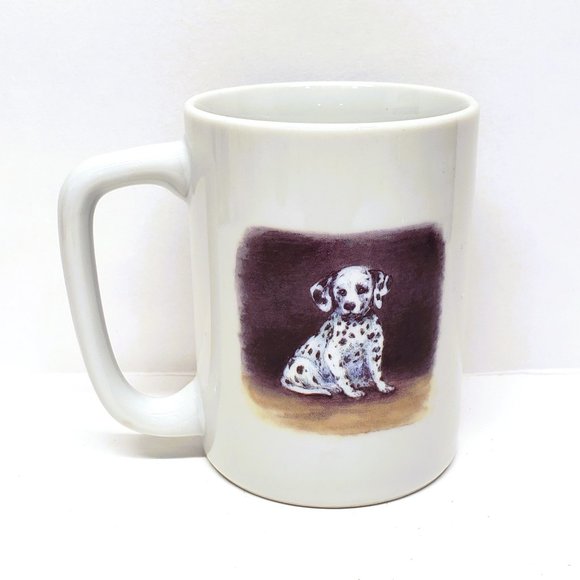 Vintage Otagiri Linda Picken Dalmatian Dog Puppy Coffee Mug Fire Man House - Picture 3 of 6